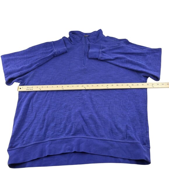 Orvis Mens Blue Pullover 1/4 Zip Sweatshirt XL - Picture 5 of 6